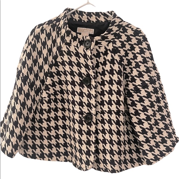 MICHAEL Michael Kors Jackets & Blazers - Fantastic Houndstooth Michael Kors short jacket - size L - excellent condition!